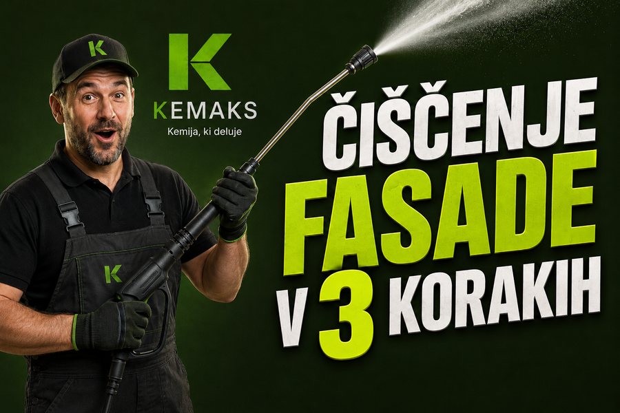 Čiščenje fasade v 3 korakih